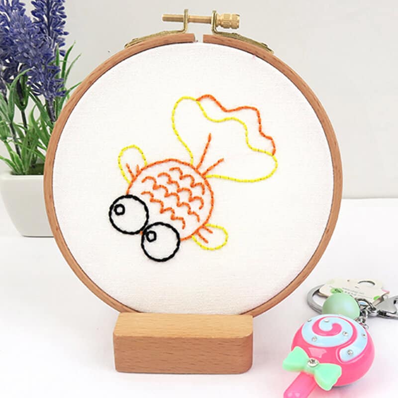 Pictiruesque Cartoon Animals Embroidery Kit for Kids Embroidery Kit CraftsPal