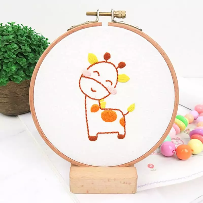 Pictiruesque Cartoon Animals Embroidery Kit for Kids Embroidery Kit CraftsPal