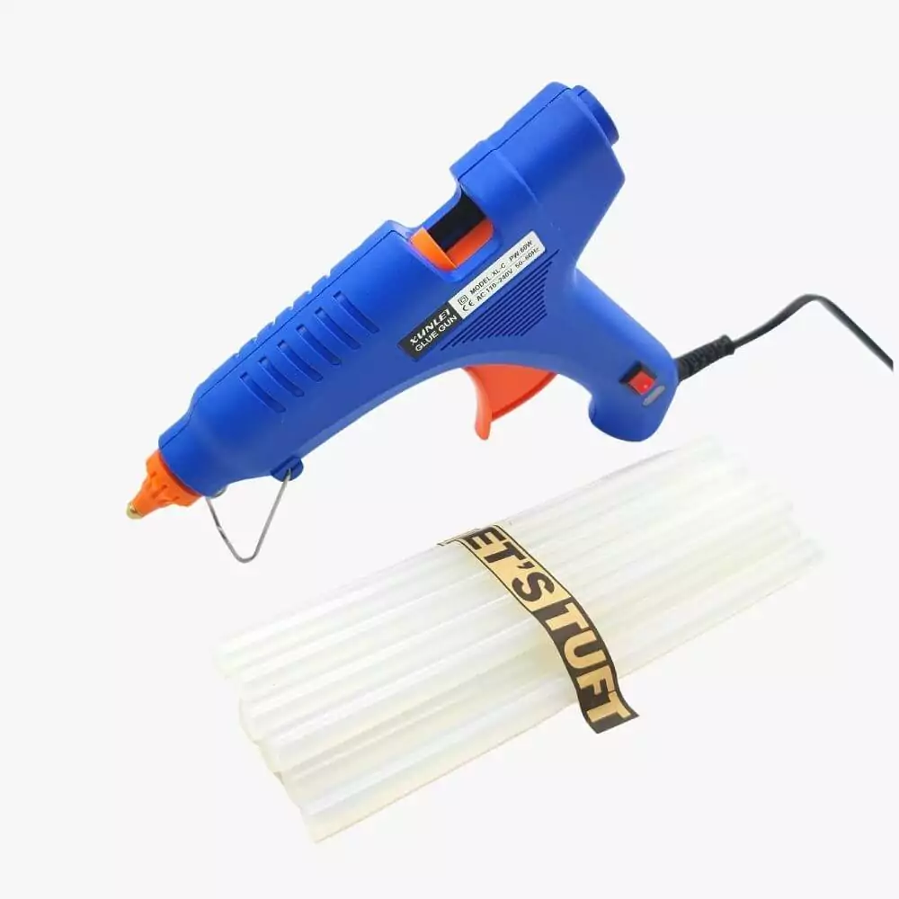 Hot Glue Gun with Sticks for rug tufting | LetsTuft